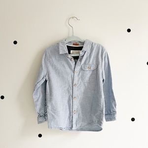 Zara button down shirt, flannel, 3/4T